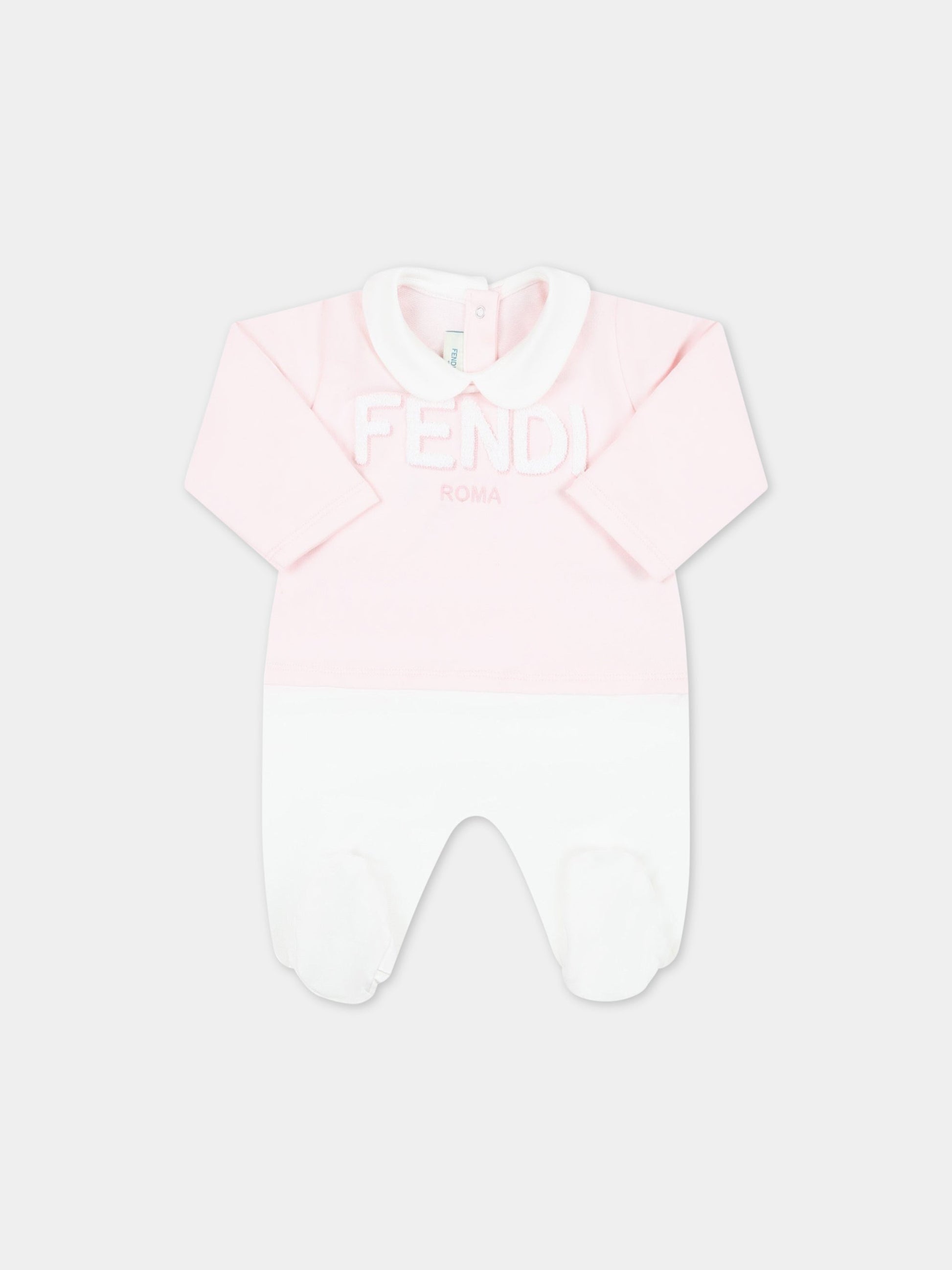 Set multicolor per neonata con logo bianco,Fendi Kids,BUK096 8RA F0C11