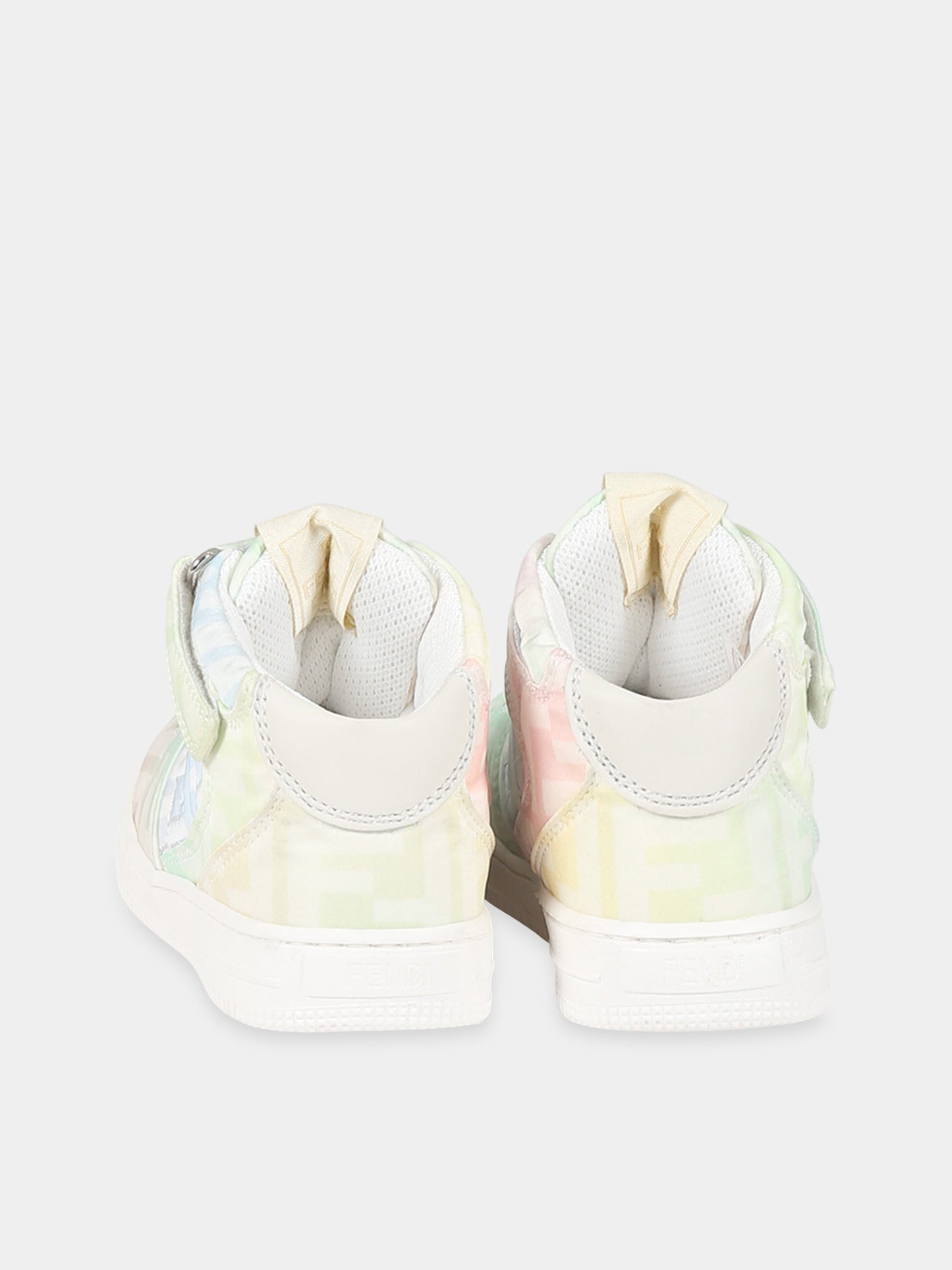 Sneakers multicolor per neonata con doppie FF,Fendi Kids,JMR440 ALJE F0WB1