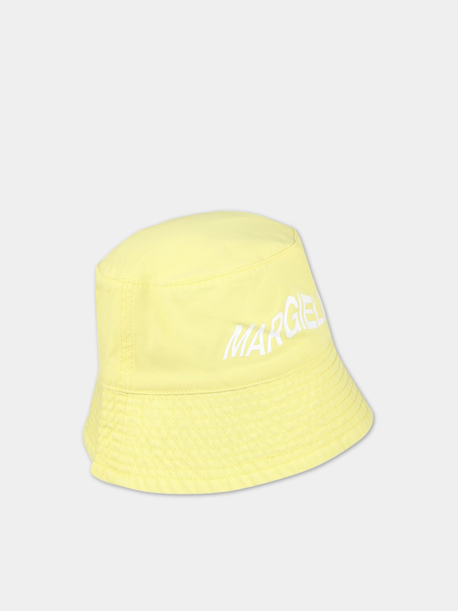 Cloche gialla per bambino con logo,Mm6 Maison Margiela,M60367 MM025 M6203