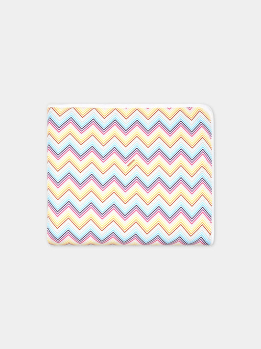 Coperta multicolor per neonata con motivo a chevron,Missoni,MS0010 J0266 100MC