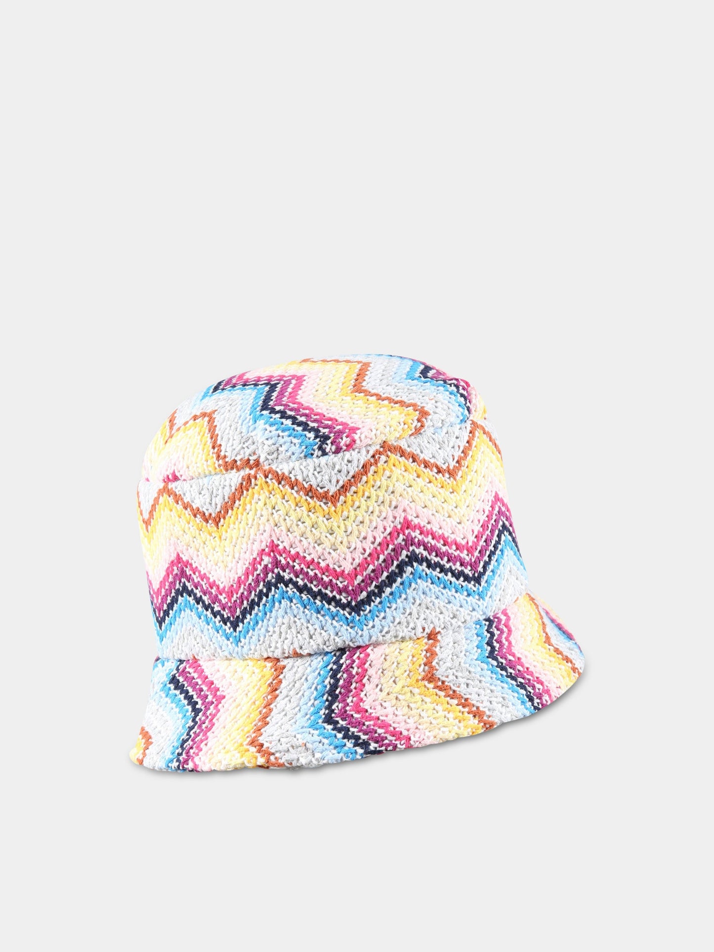 Cloche multicolor per bambina con motivo a chevron,Missoni,MS0B07 Q0008 999
