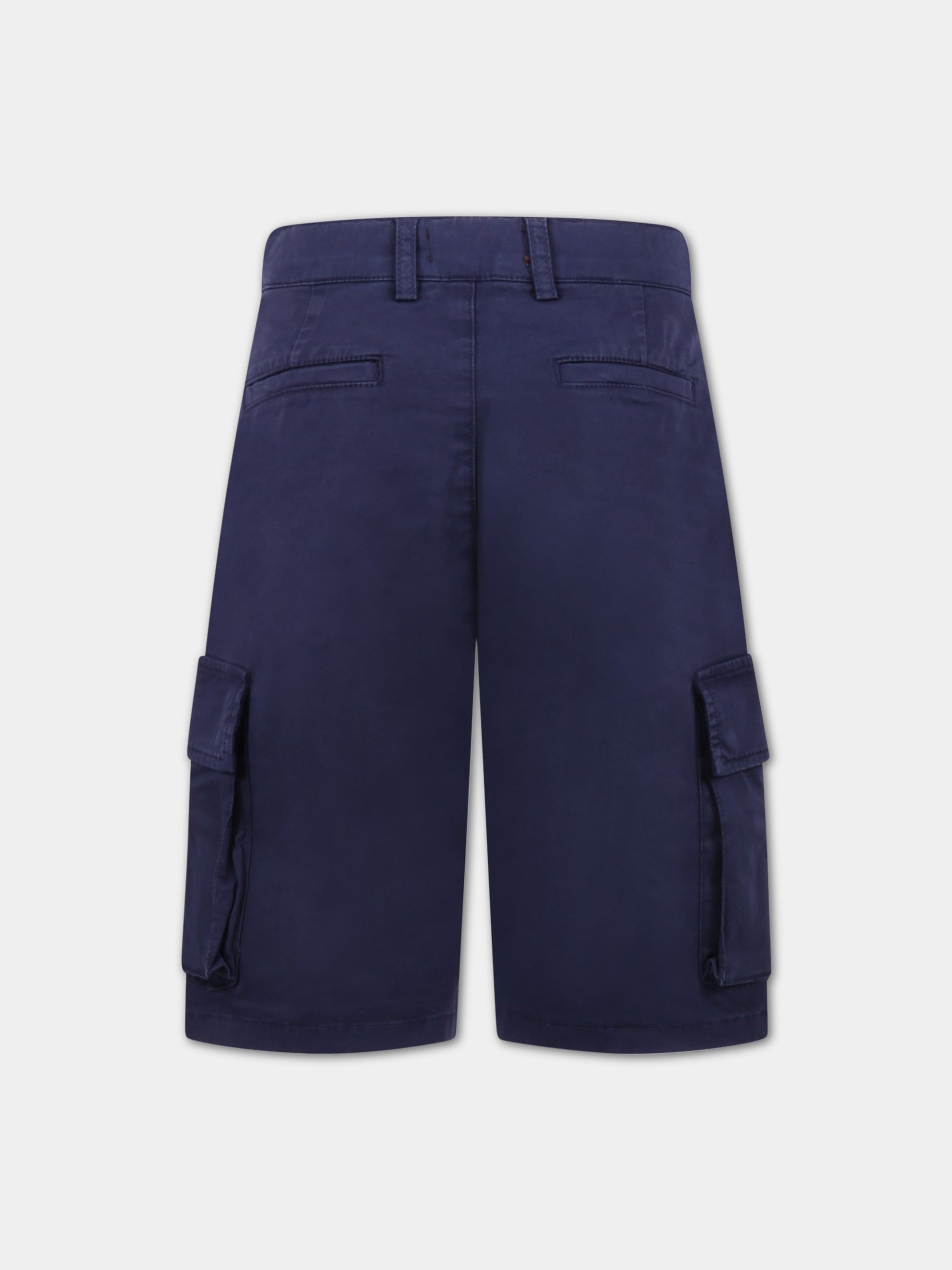 Bermuda blu per bambino con motivo chevron,Missoni,MS6P99 G0072 619