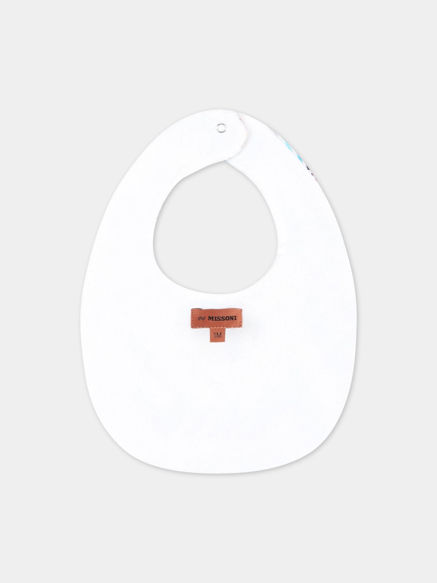 Set bianco per neonata con motivo a chevron,Missoni,MSA009 J0266 100MC