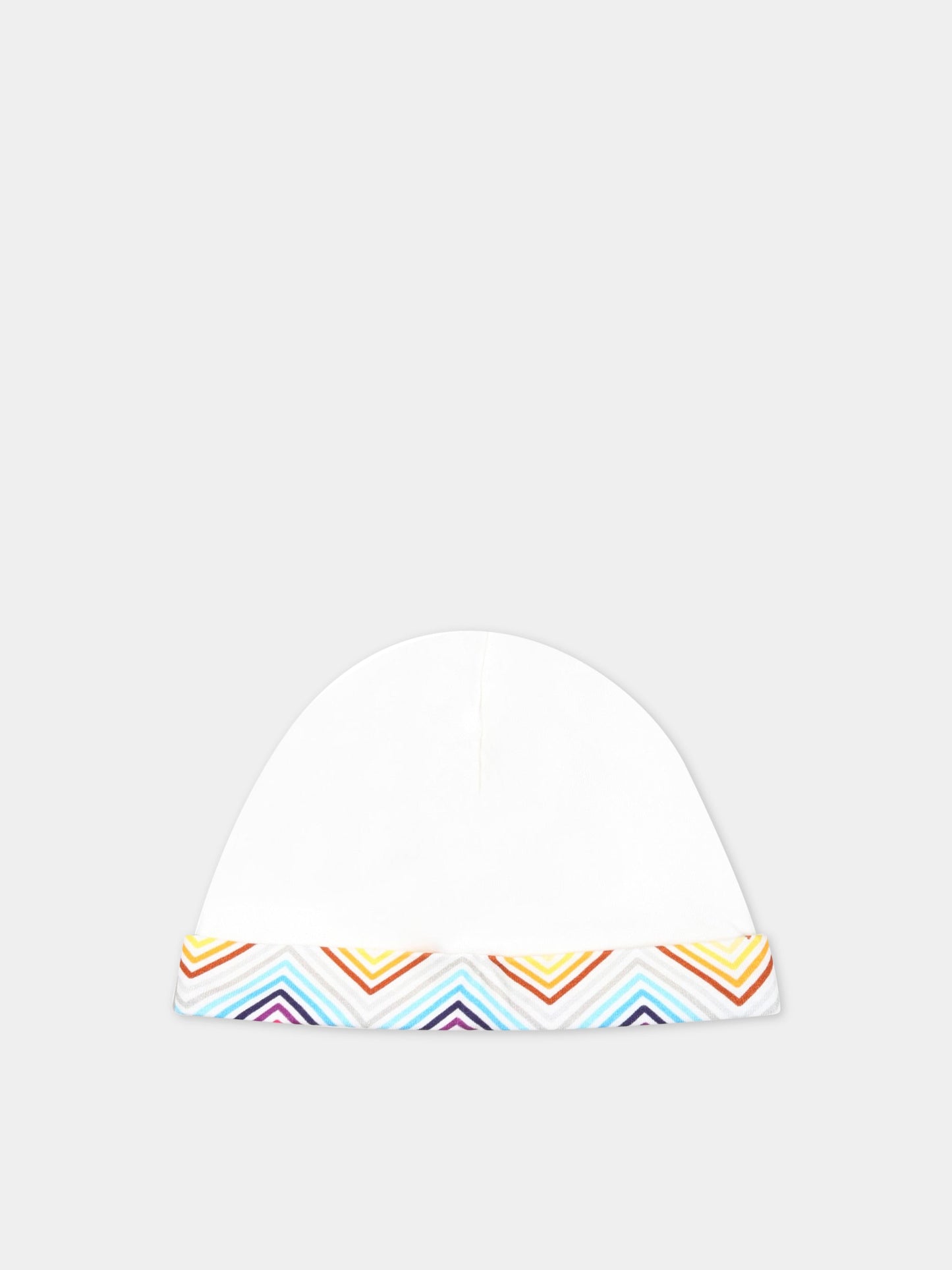 Set bianco per neonata con motivo a chevron,Missoni,MSA009 J0266 100MC