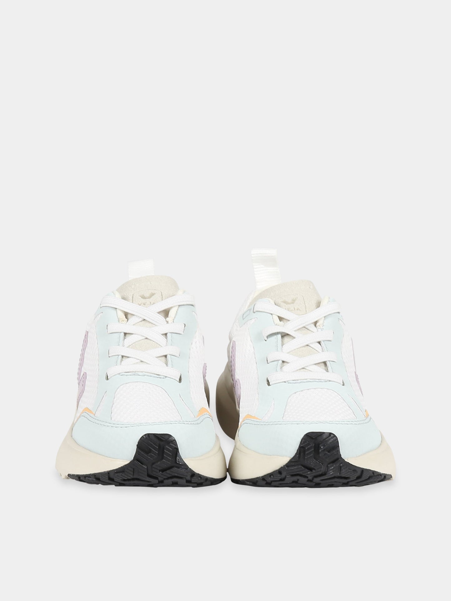 Sneakers multicolor per bambina con logo viola,Veja,YL1803242C