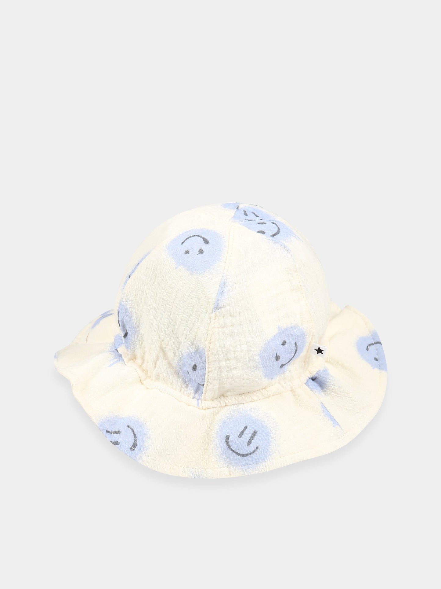 Cloche bianca per bambina con smile all-over,Molo,7S23T202 6764