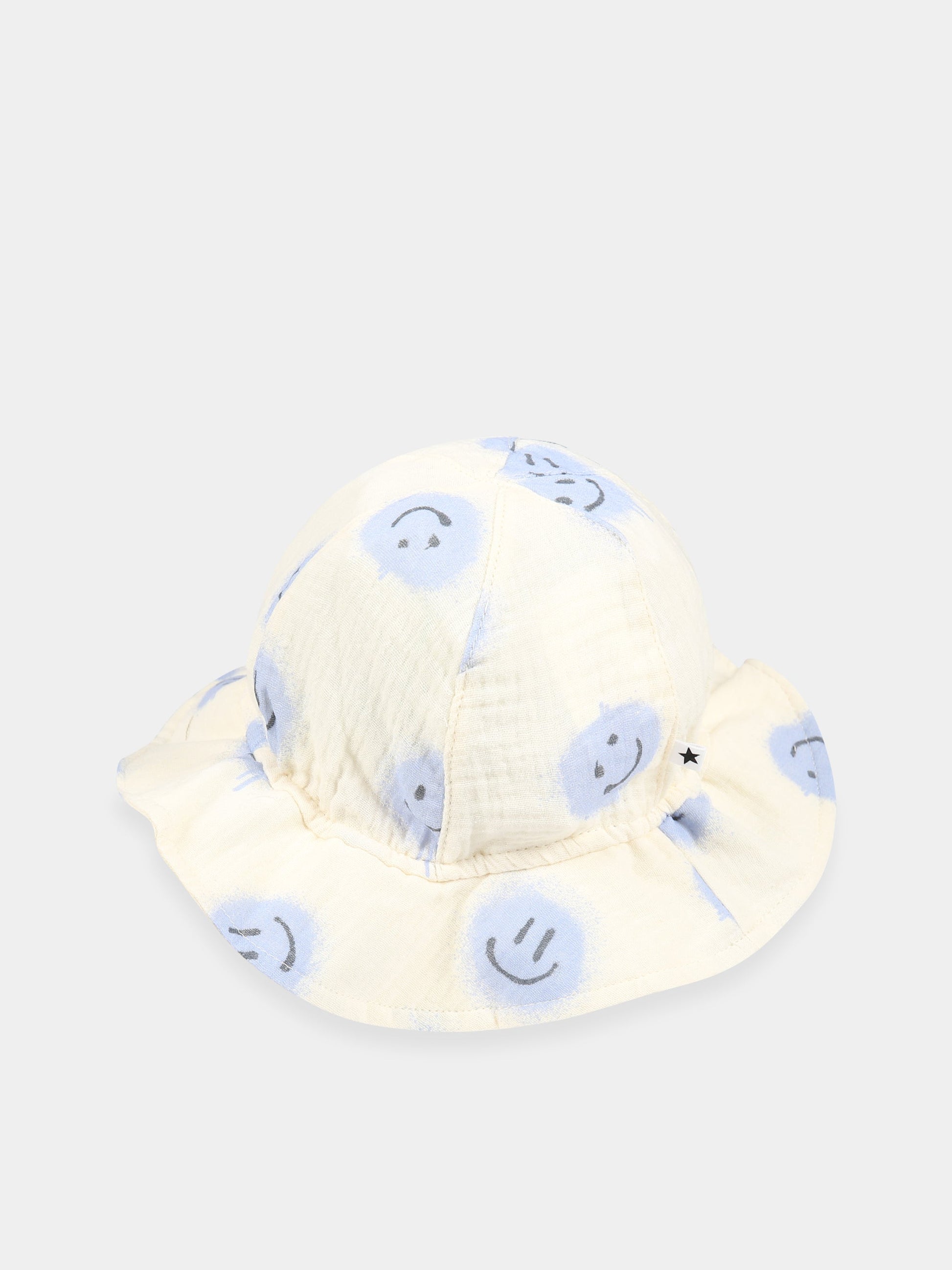 Cloche bianca per bambina con smile all-over,Molo,7S23T202 6764
