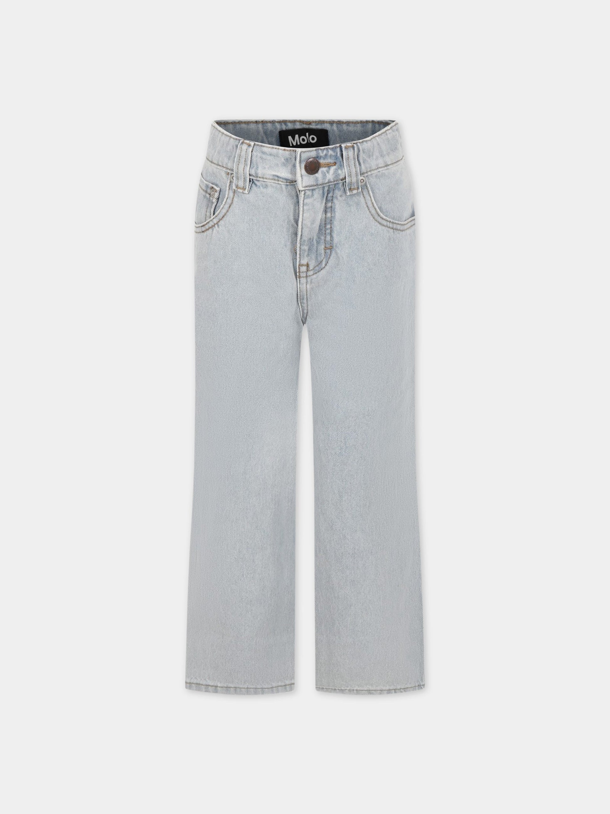 Jeans grigio per bambino con logo,Molo,6S23I101 2310