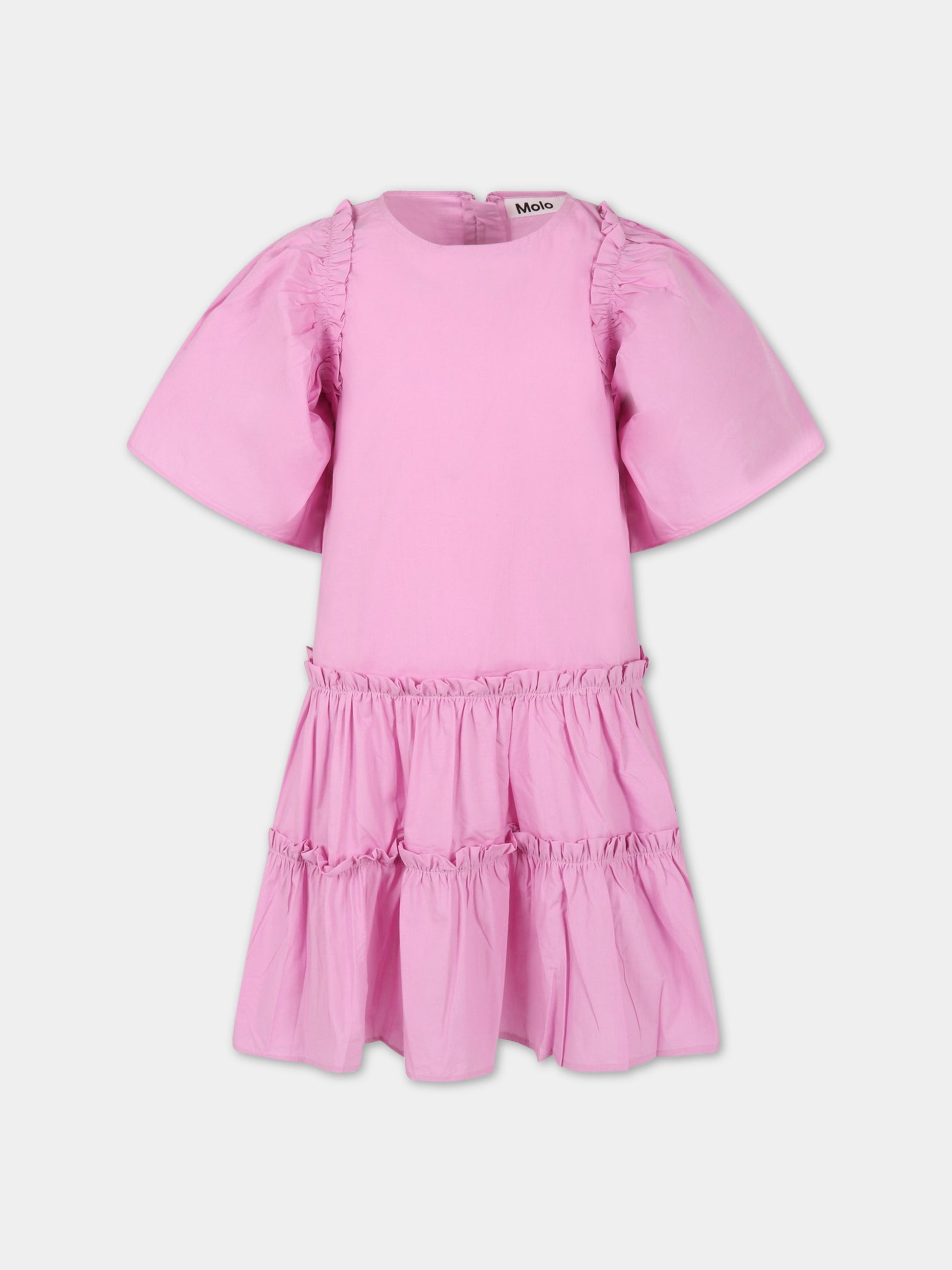 Vestito rosa per bambina,Molo,2S23E116 8706