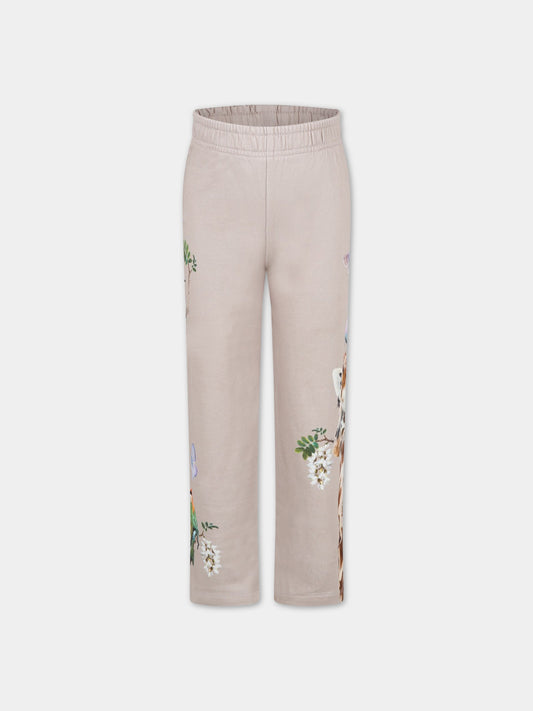 Pantaloni beige da tuta per bambina,Molo,2S23I213 3273