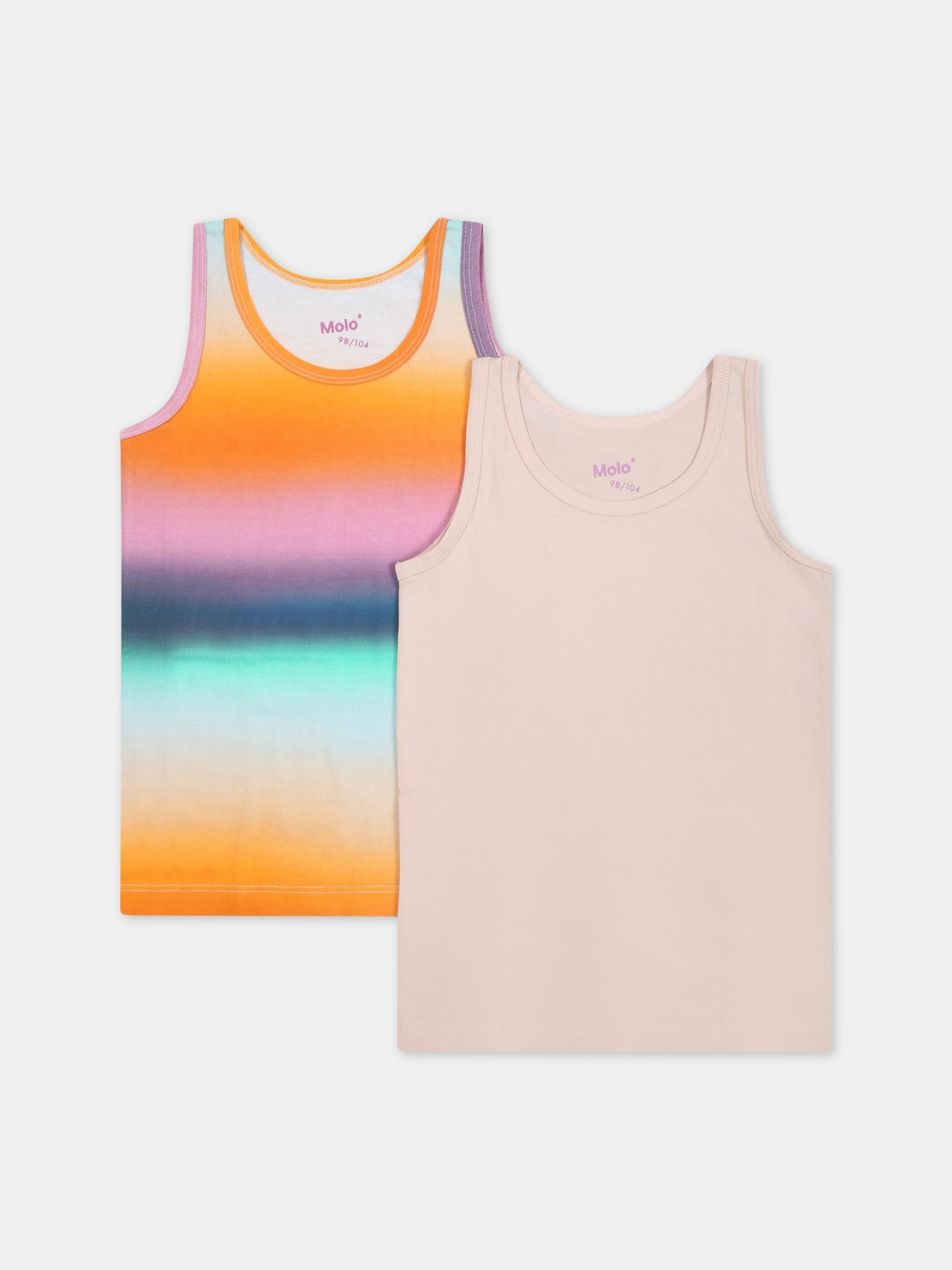 Set multicolor per bambina con patch logato,Molo,2S23Q802 6819