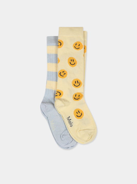 Set multicolor per bambina con smile e lurex,Molo,7S23G105 8698