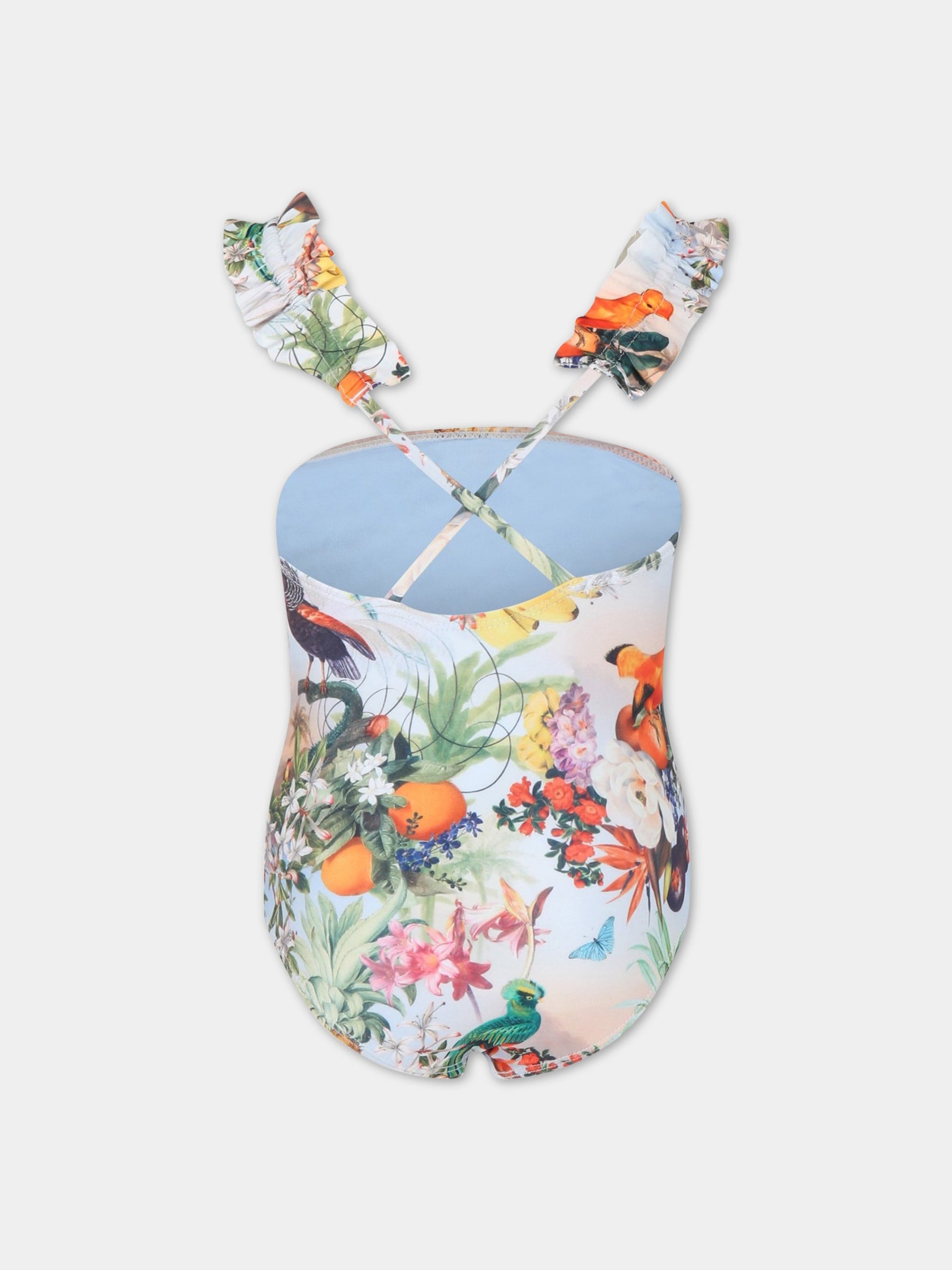 Costume multicolor per bambina con logo,Molo,8S23P505 6692