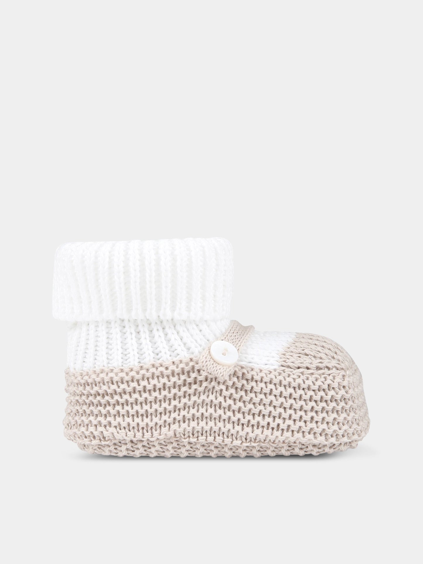 Babbucce multicolor per neonati,Little Bear,6112 BIANCO/CORDA