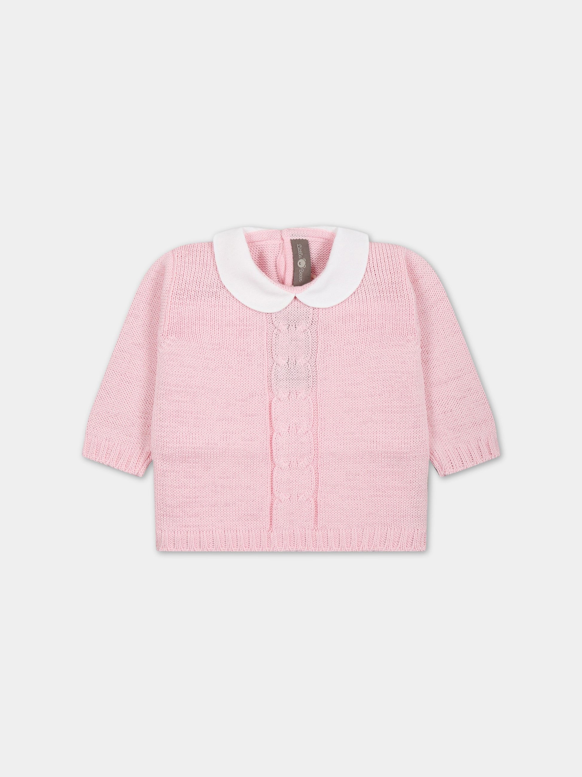 Maglione rosa per neonata,Little Bear,6023 ROSA