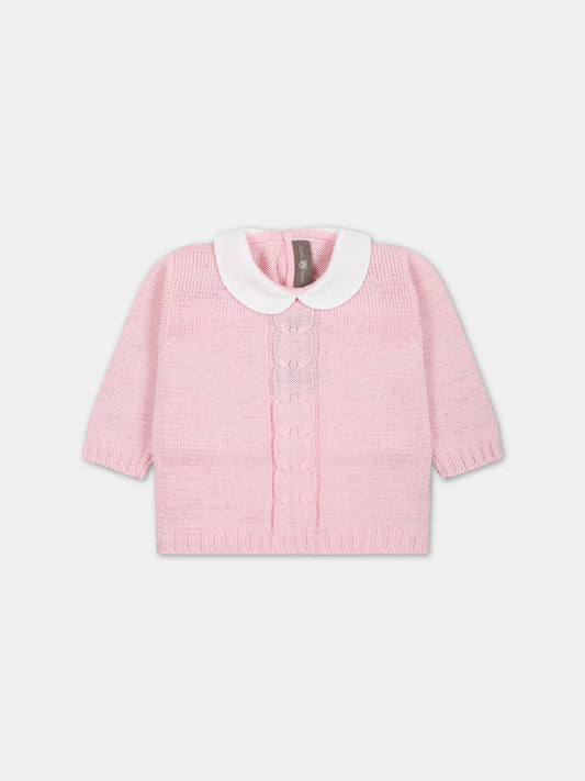 Maglione rosa per neonata,Little Bear,6023 ROSA