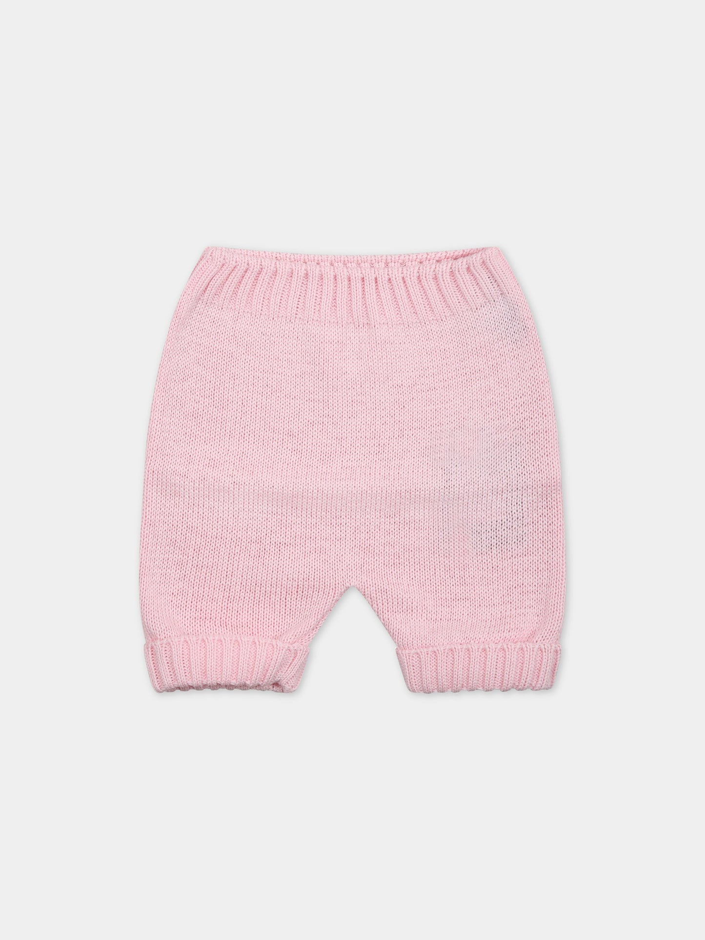 Pantaloni rosa per neonata,Little Bear,6005 ROSA