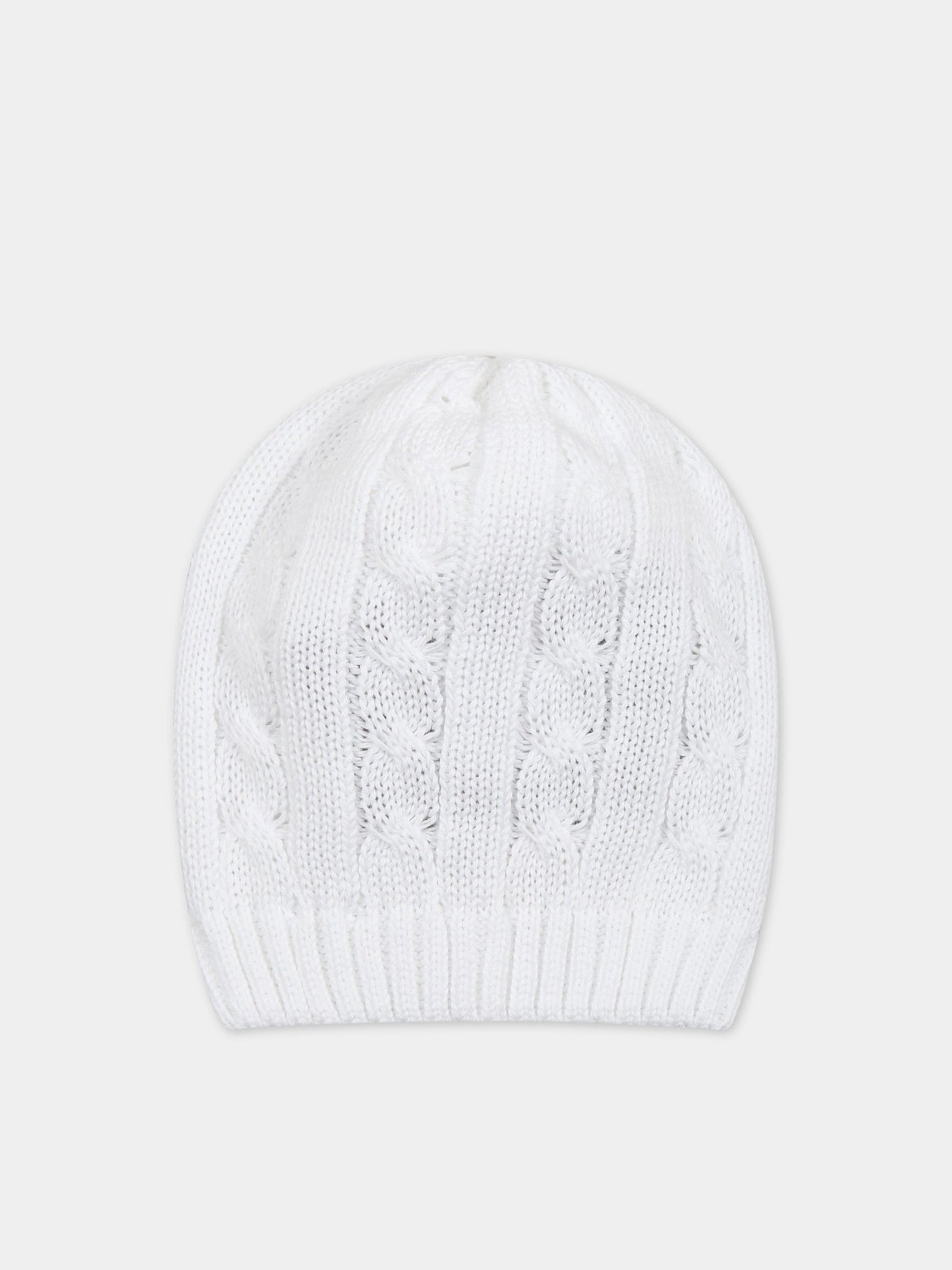 Cappello bianco per neonati,Little Bear,6119 BIANCO