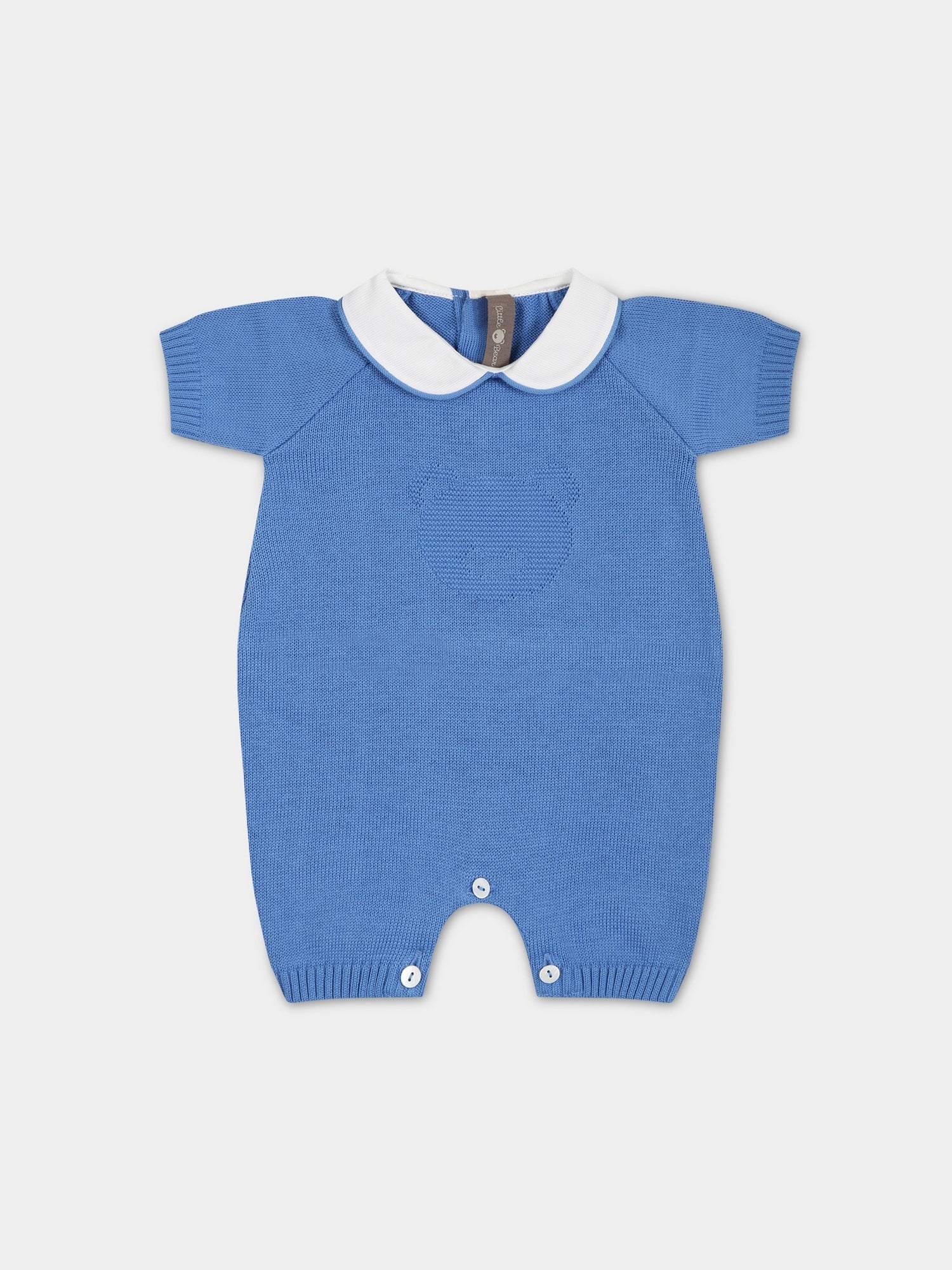 Pagliaccetto blu per neonato,Little Bear,6111 AZZURRO