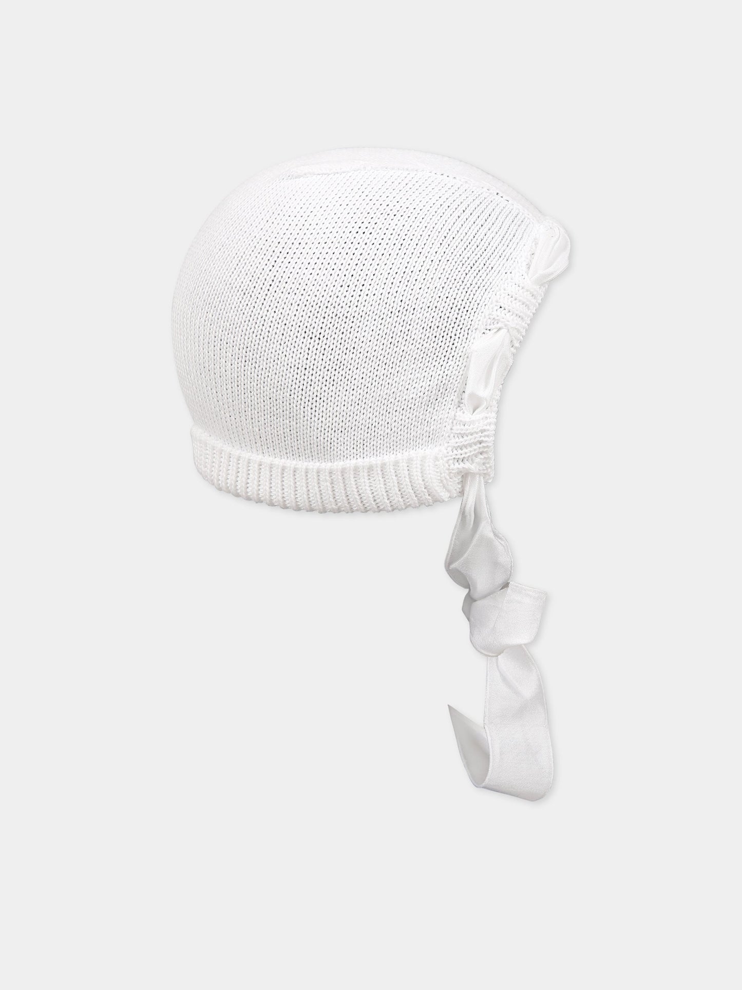 Cappello bianco per neonato,Little Bear,6025 BIANCO/BIANCO