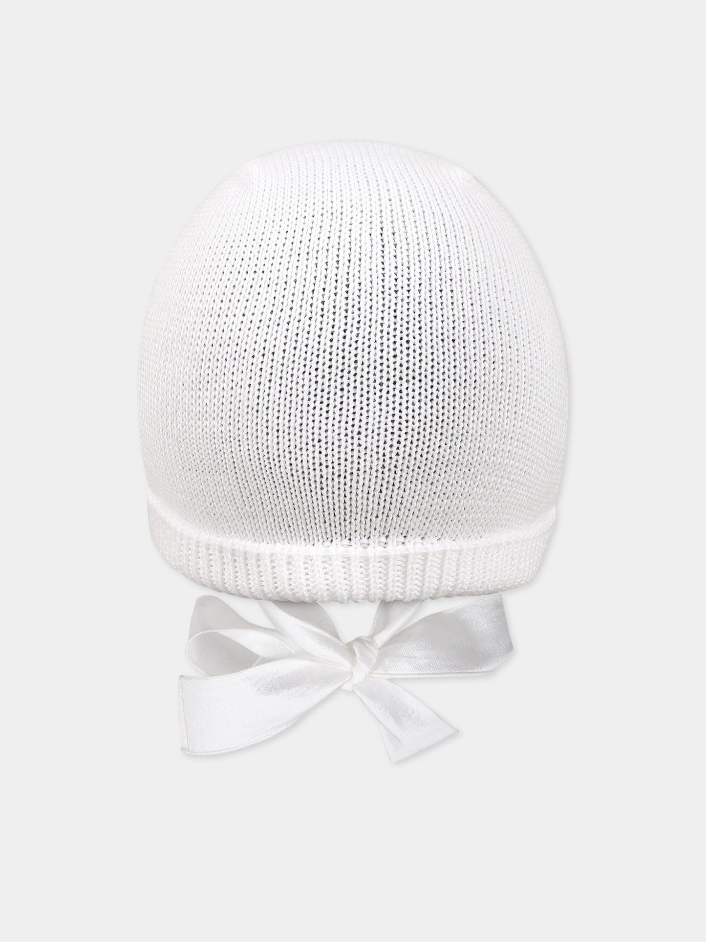 Cappello bianco per neonato,Little Bear,6025 BIANCO/BIANCO