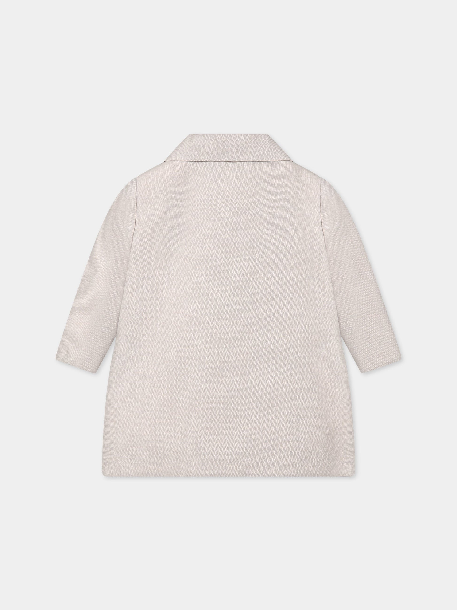 Cappotto beige per neonata,Little Bear,6246 CORDA