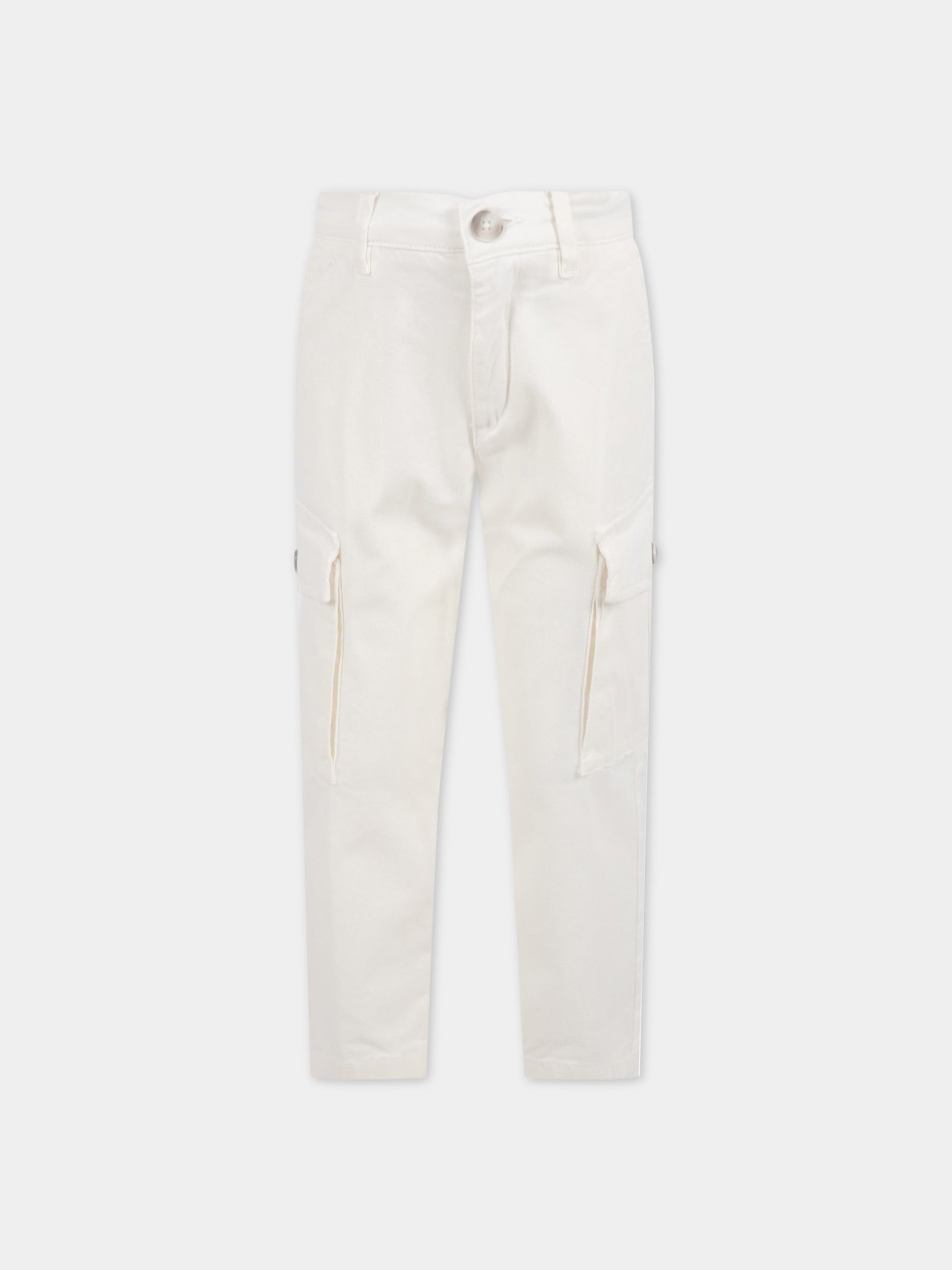 Pantaloni avorio per bambino,Fay Kids,5P6040 Z0078 101