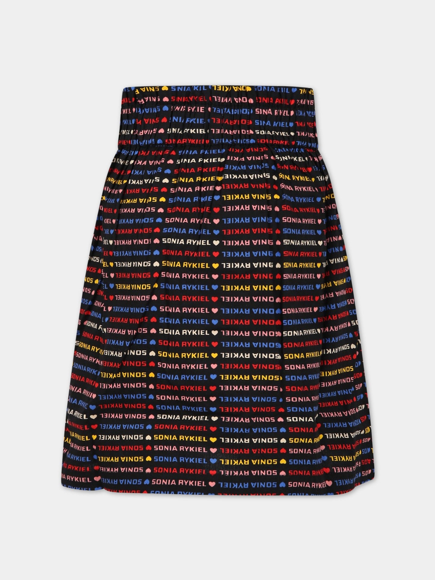 Gonna multicolor per bambina con cuori e logo,Sonia Rykiel Paris,A13000 Z41