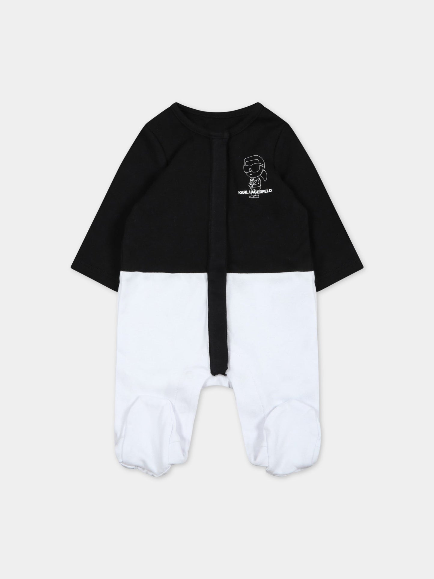 Set bianco per neonata con Karl e logo,Karl Lagerfeld Kids,Z98131 10P