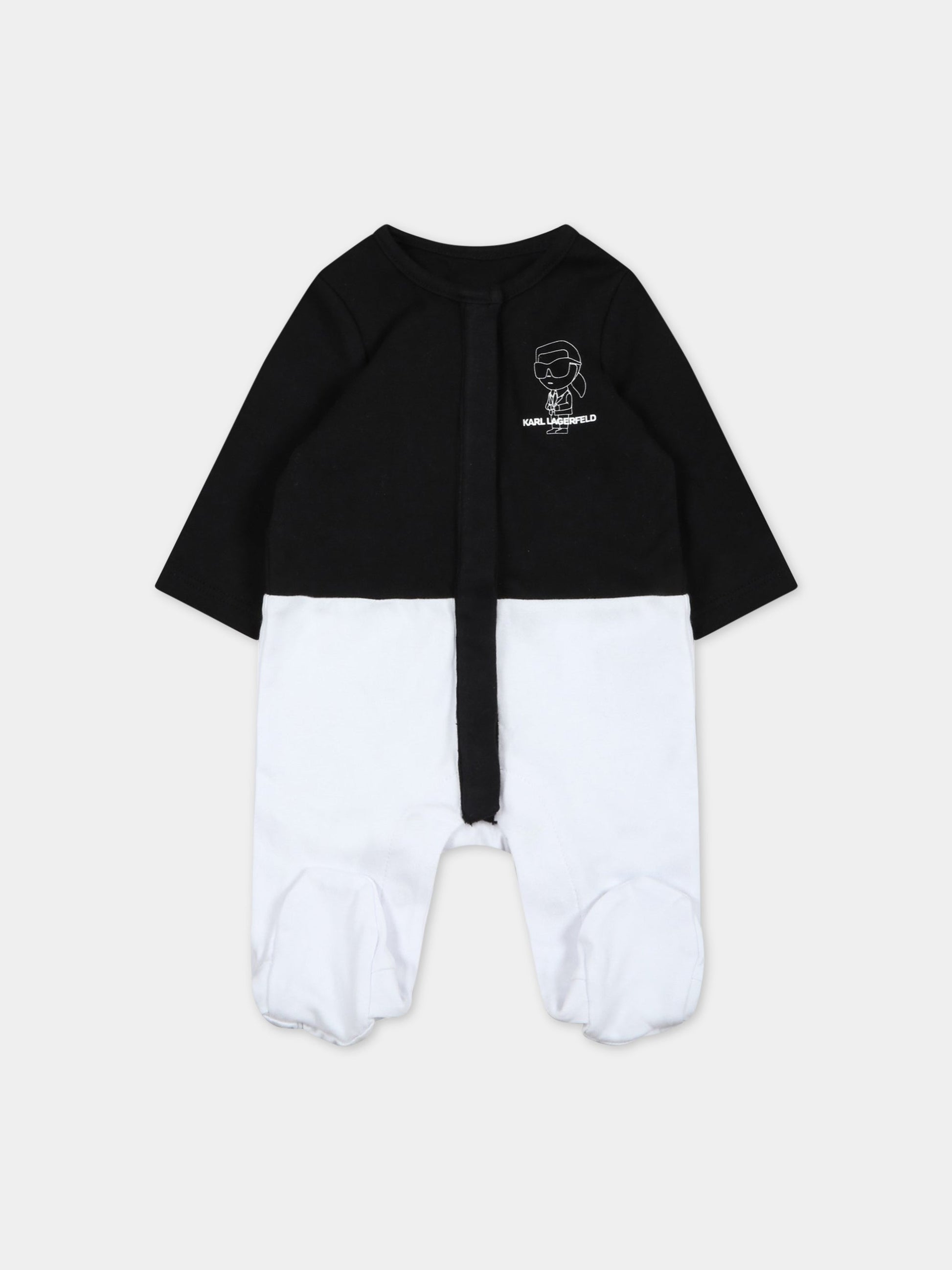 Set bianco per neonata con Karl e logo,Karl Lagerfeld Kids,Z98131 10P