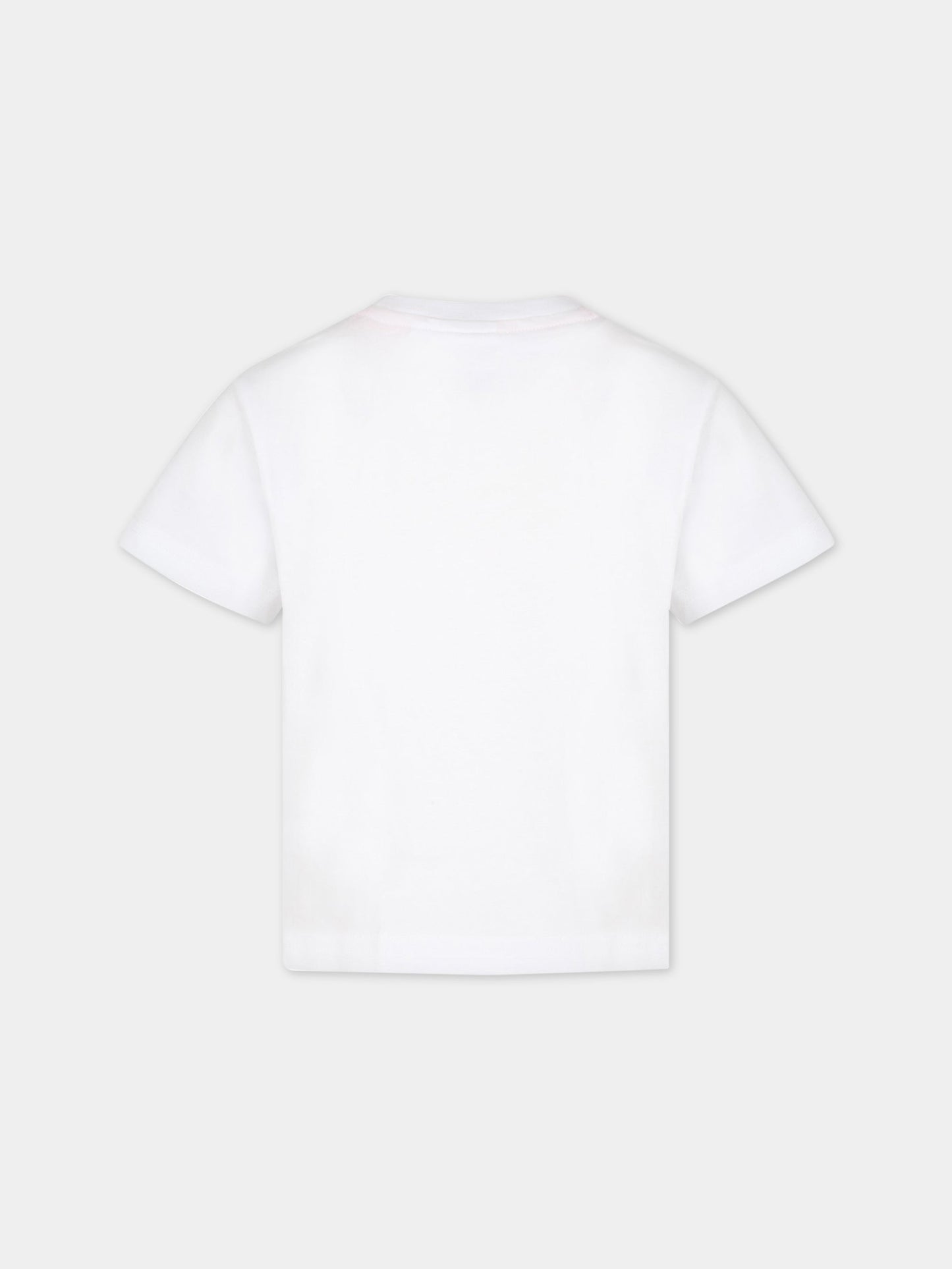 T-shirt bianca per bambino con logo,Hugo,G25103 10P