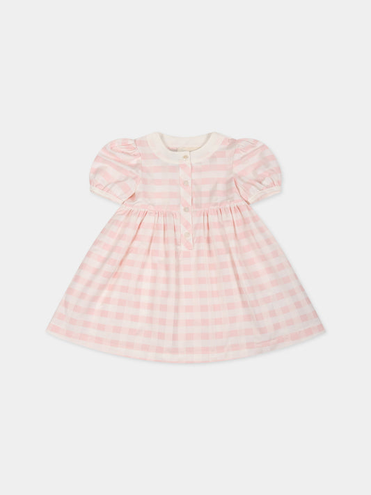 Vestito rosa per neonata,Le Petit Coco,LGAB030 CQ304 C004