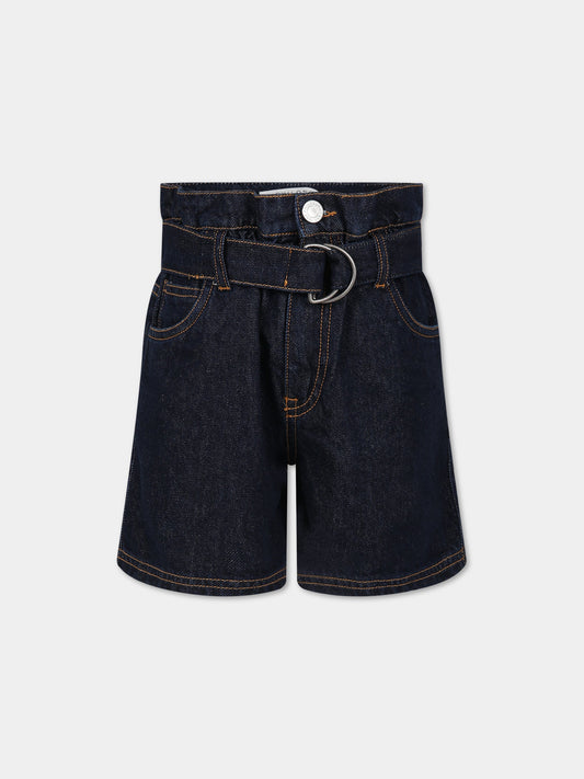 Shorts blu per bambina con logo,Philosophy,PJBE68 DF007 4020