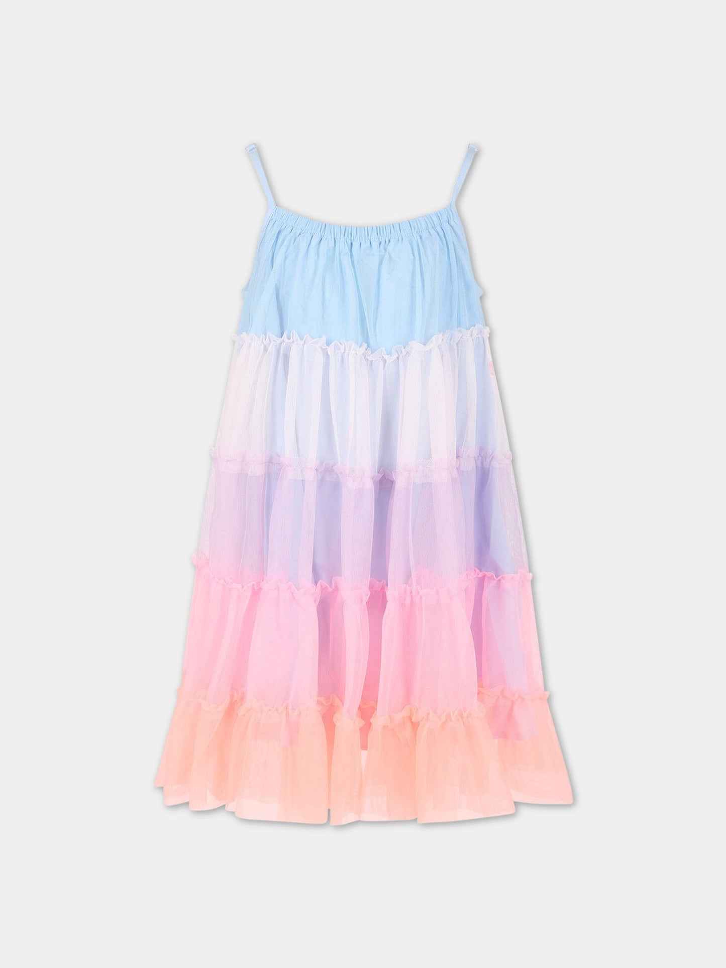 Vestito multicolor per bambina,Billieblush,U12830 Z41