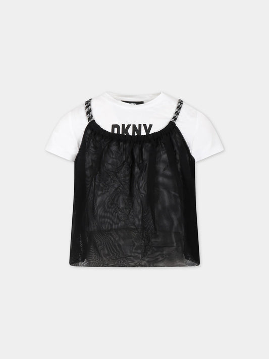 Completo multicolor per bambina con logo,Dkny,D35S80 09B