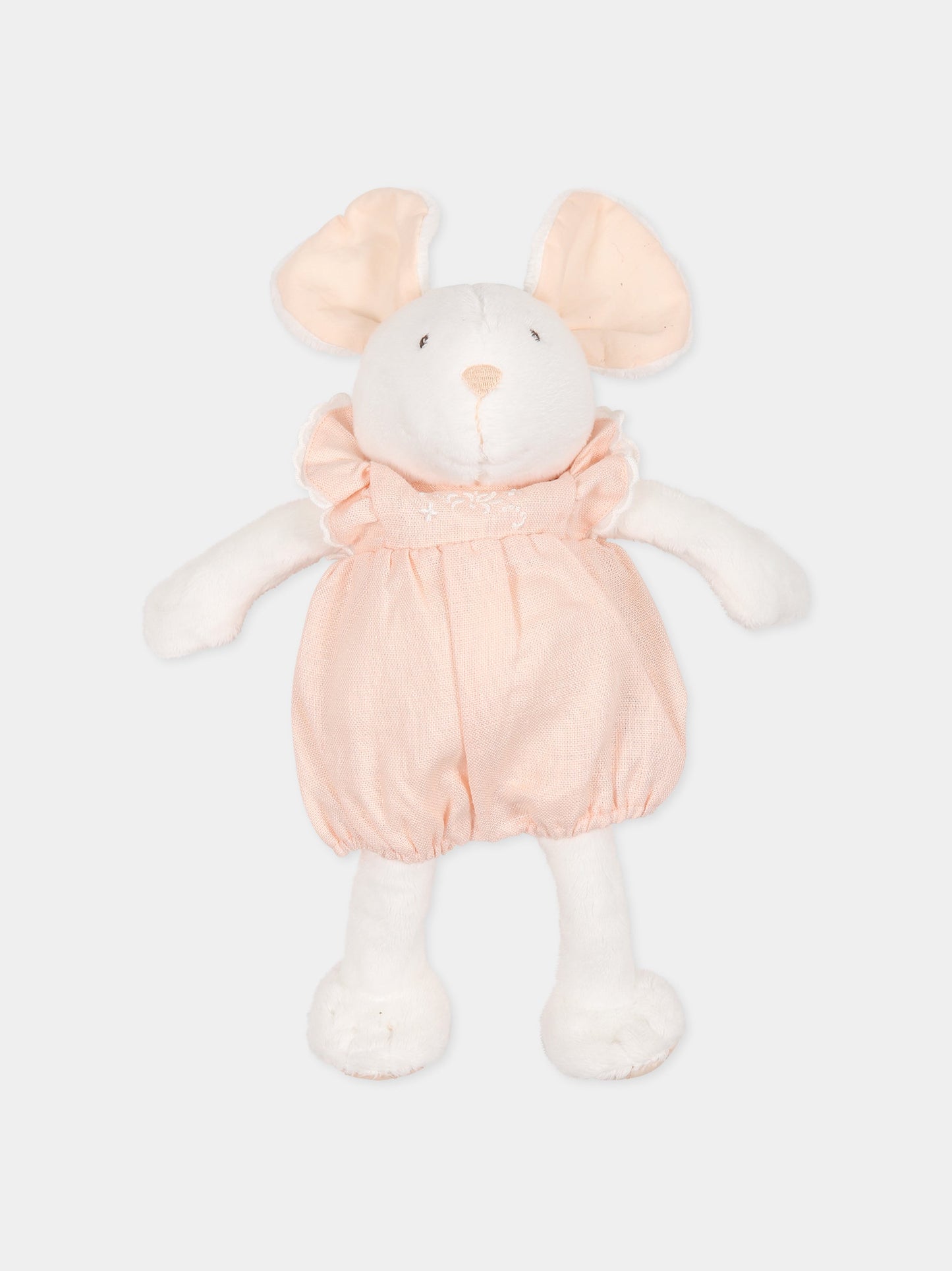 Peluche bianco per neonata con logo,Chloé Kids,C9K224 45K