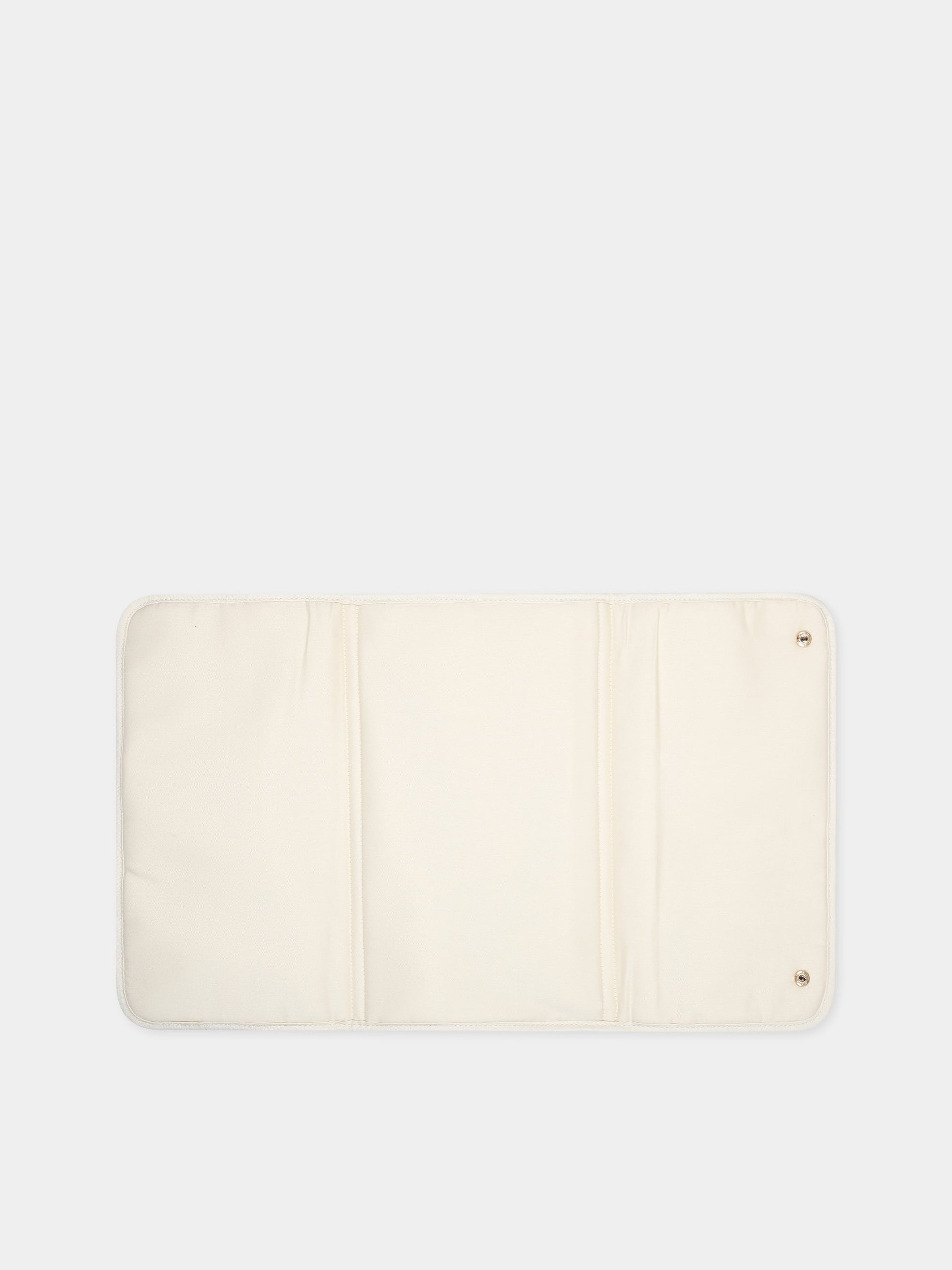 Borsa-mamma avorio per neonati con logo,Chloé Kids,C90393 Z40