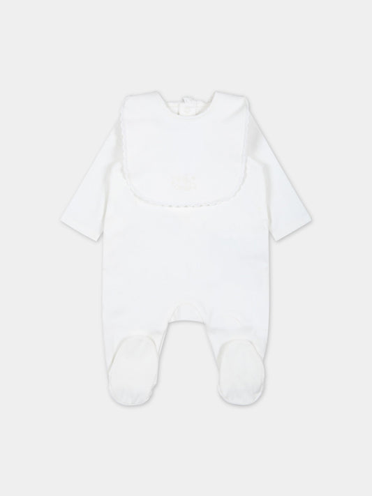 Set bianco per neonata con logo,Chloé Kids,C97302 117