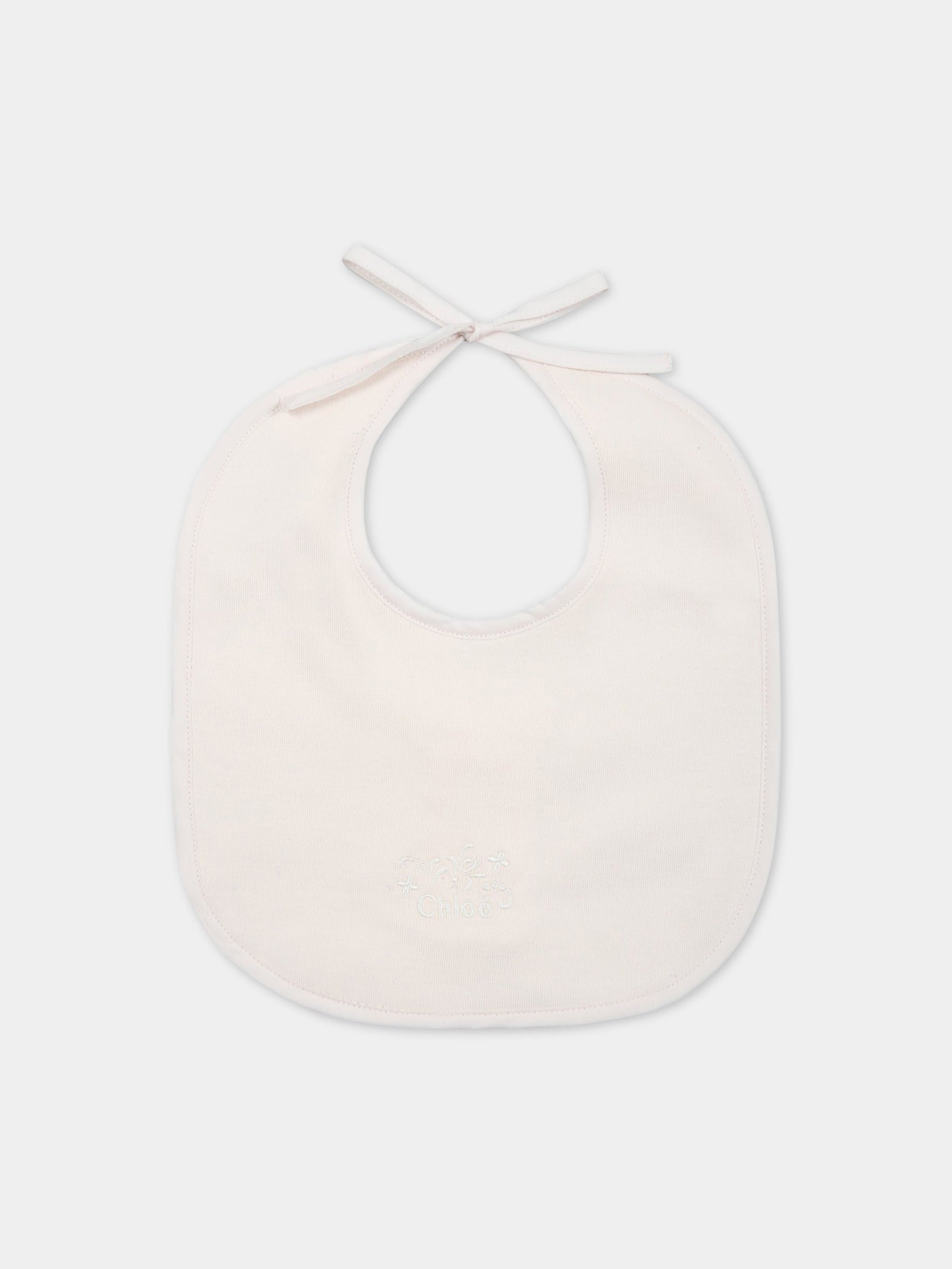 Set bianco per neonata con logo,Chloé Kids,C97303 117