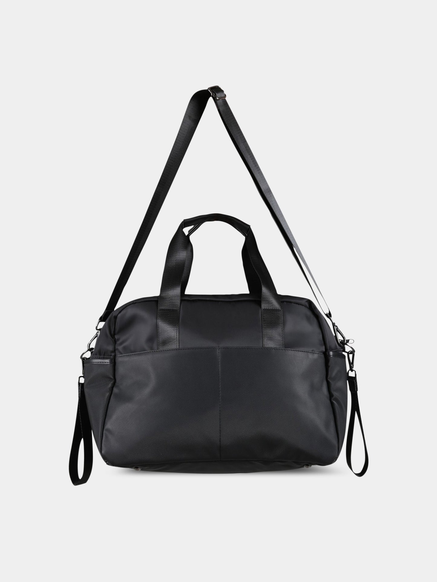 Borsa-mamma nera per neonato con patch logato,Boss,J90309 09B