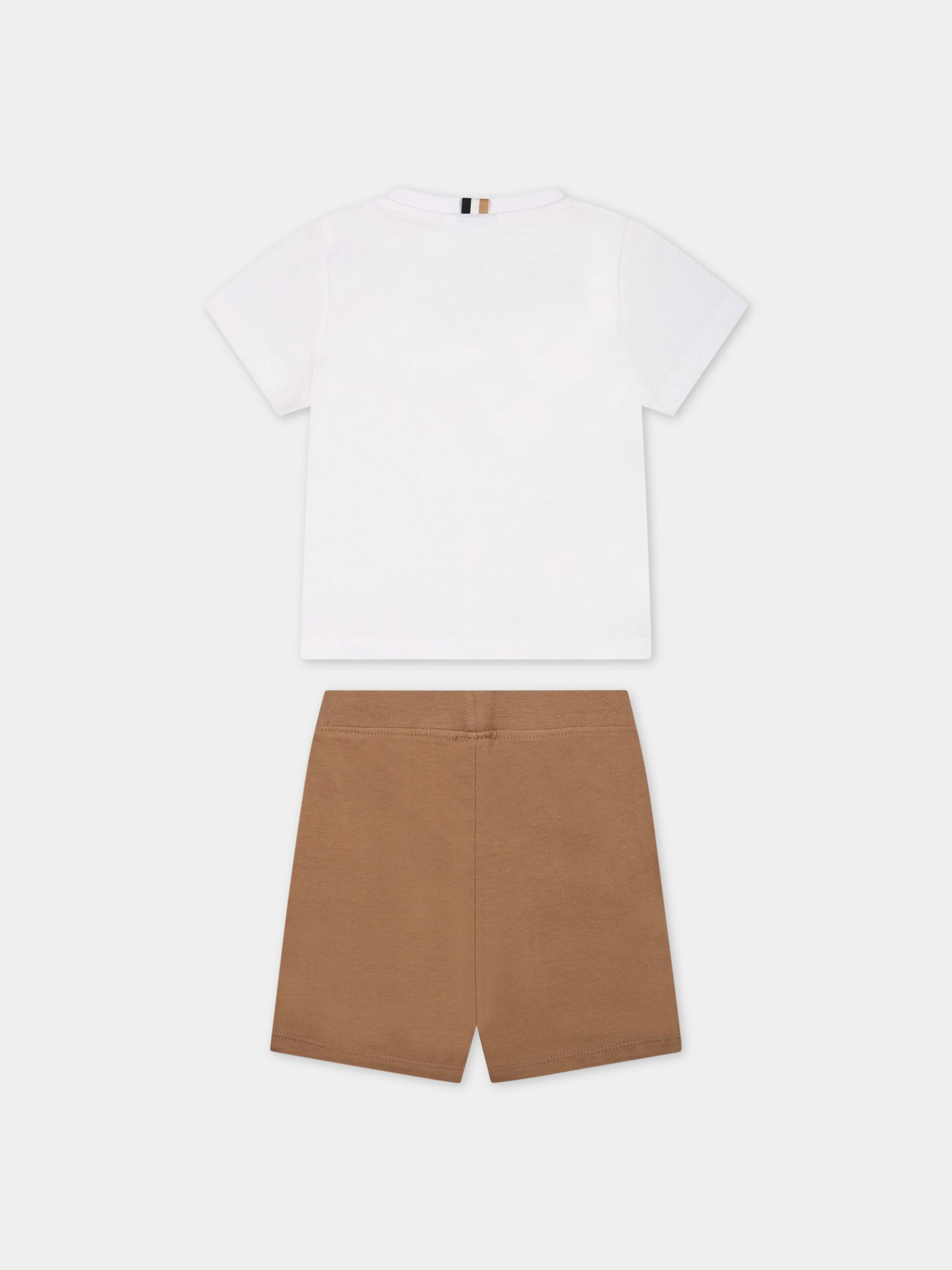 Completo multicolor per neonato con logo,Boss,J08080 10P