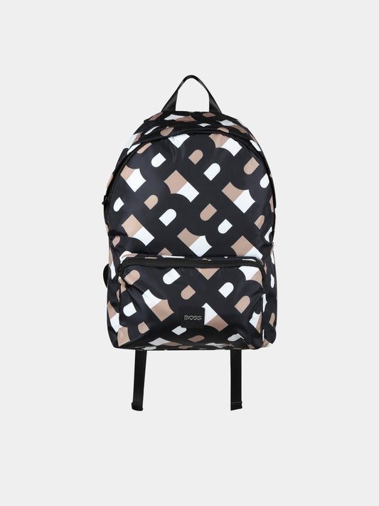 Zaino multicolor per bambino con logo,Boss,J20400 M13