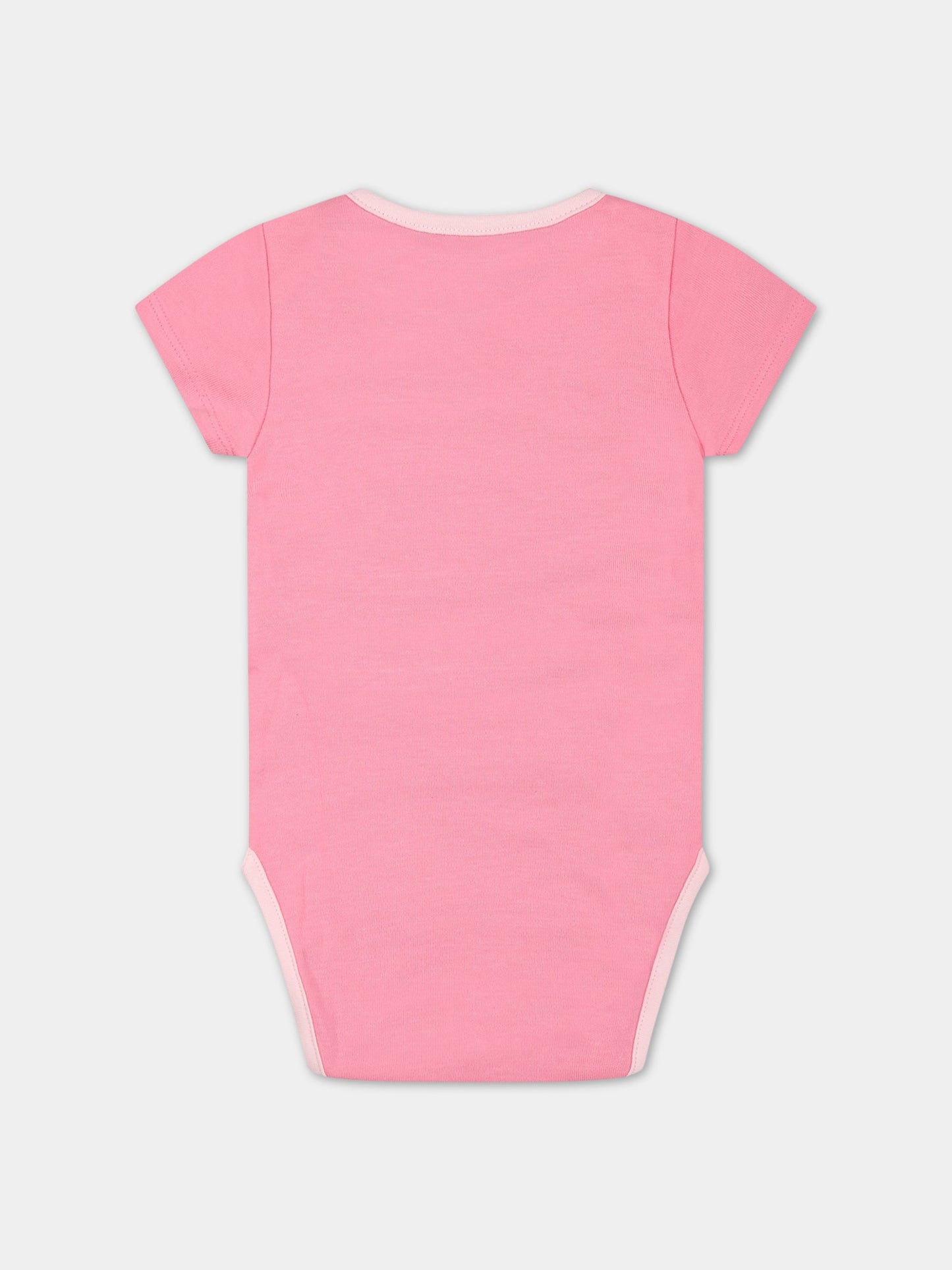 Set multicolor per neonata con stampa e logo,Little Marc Jacobs,W98158 44G