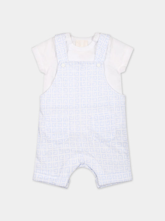 Set bianco per neonato con logo,Givenchy Kids,H98167 771
