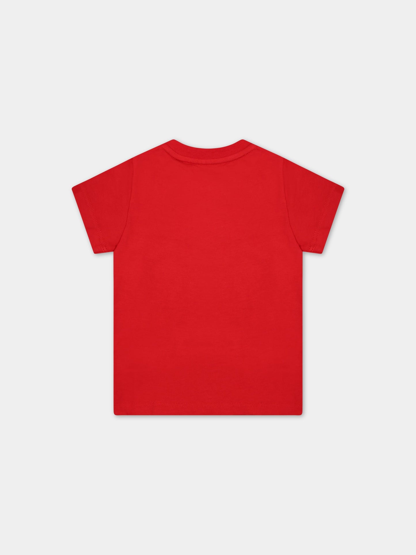 T-shirt rossa per neonati con logo bianco,Givenchy Kids,H05248 991