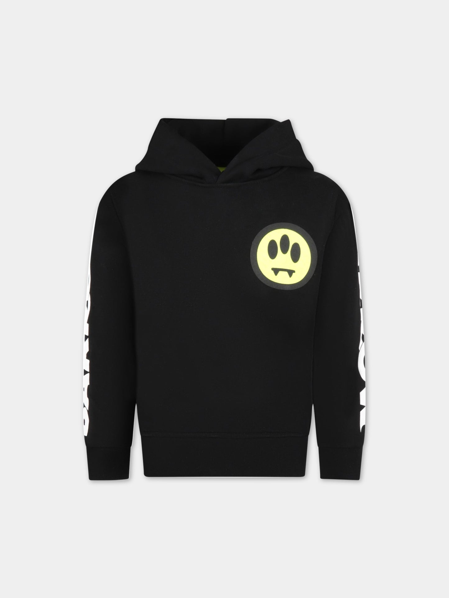 Felpa nera per bambini con logo bianco,Barrow,033044 110