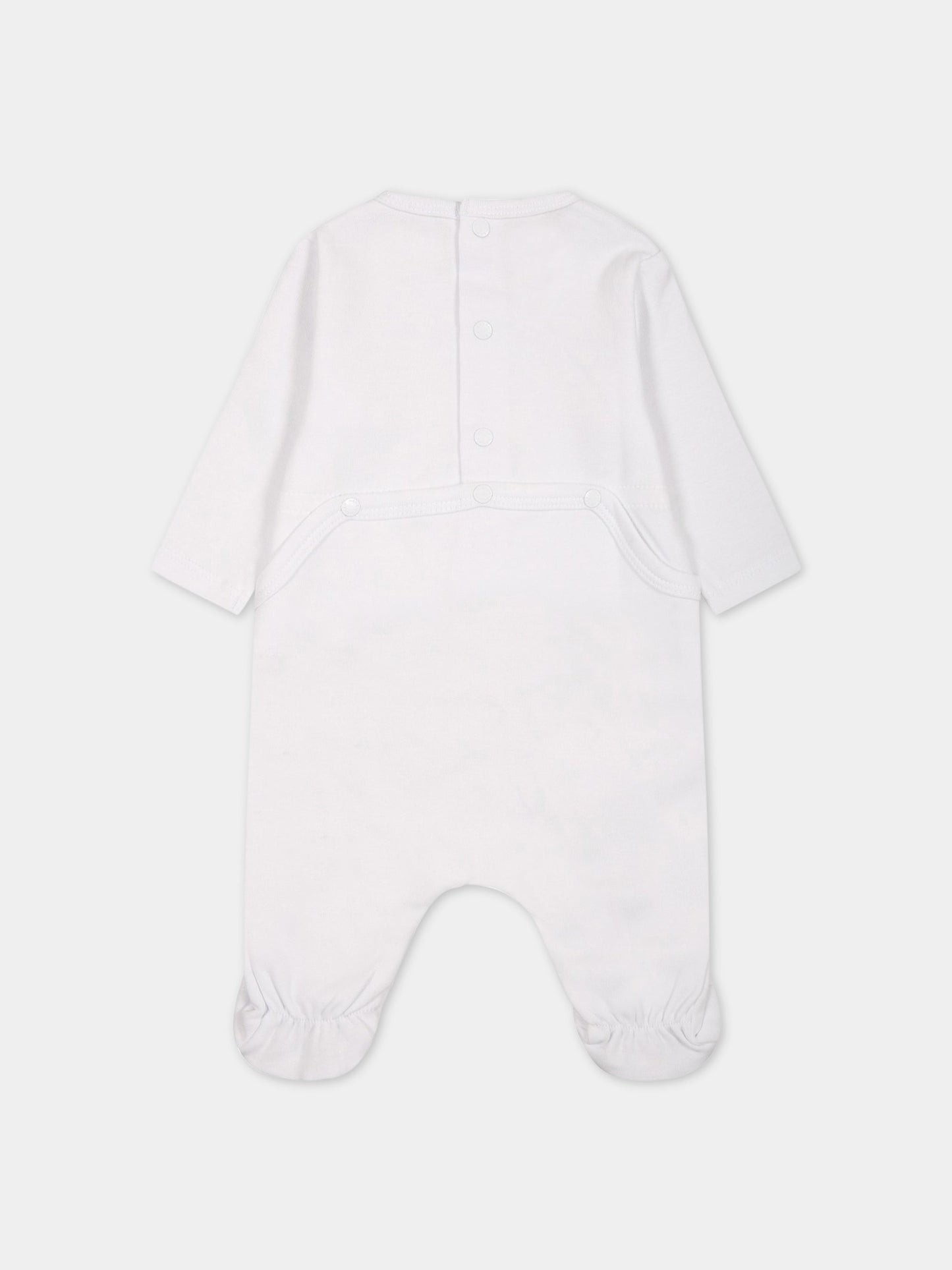 Set multicolor per neonata con logo e  elefante,Kenzo Kids,K98111 A41