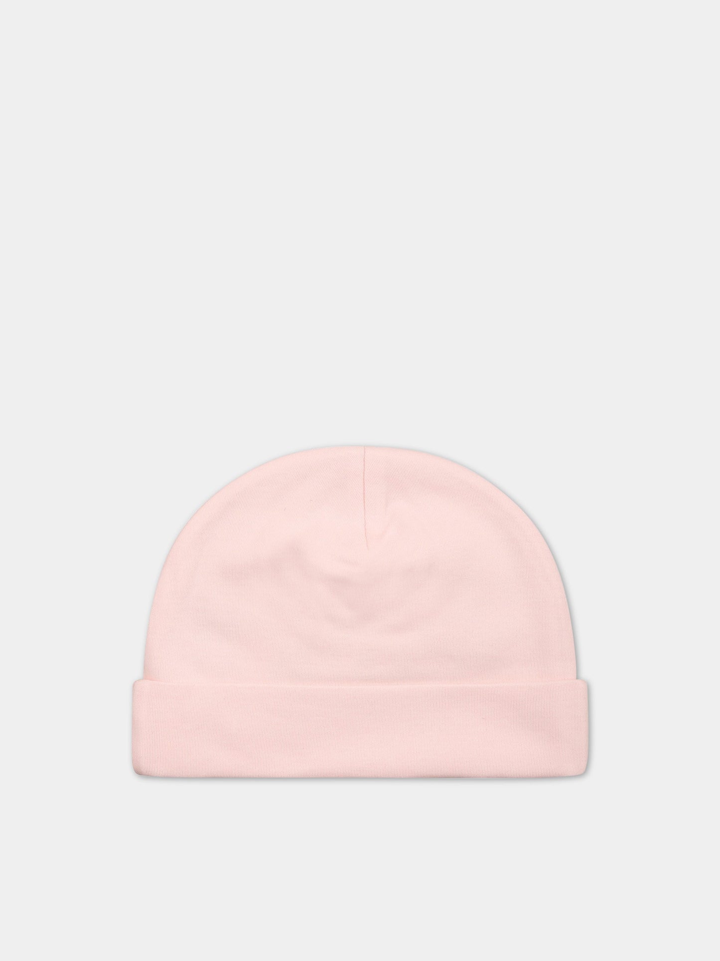 Cappello rosa per neonata con logo,Ermanno Scervino Junior,SNCP001C JE199 C001