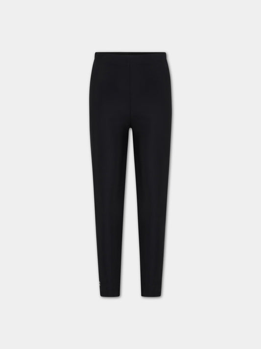 Leggins nero per bambina,Douuod Kids,DS6A00 Z0559 930
