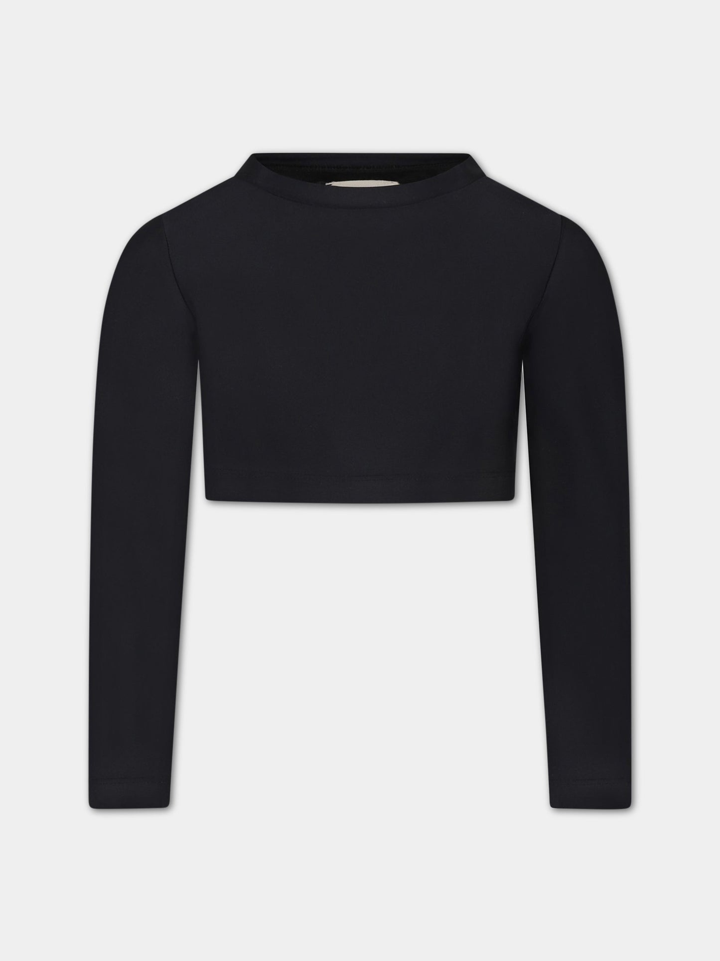 T-shirt a manica lunga nera per bambina,Douuod Kids,DS8A60 Z0559 930